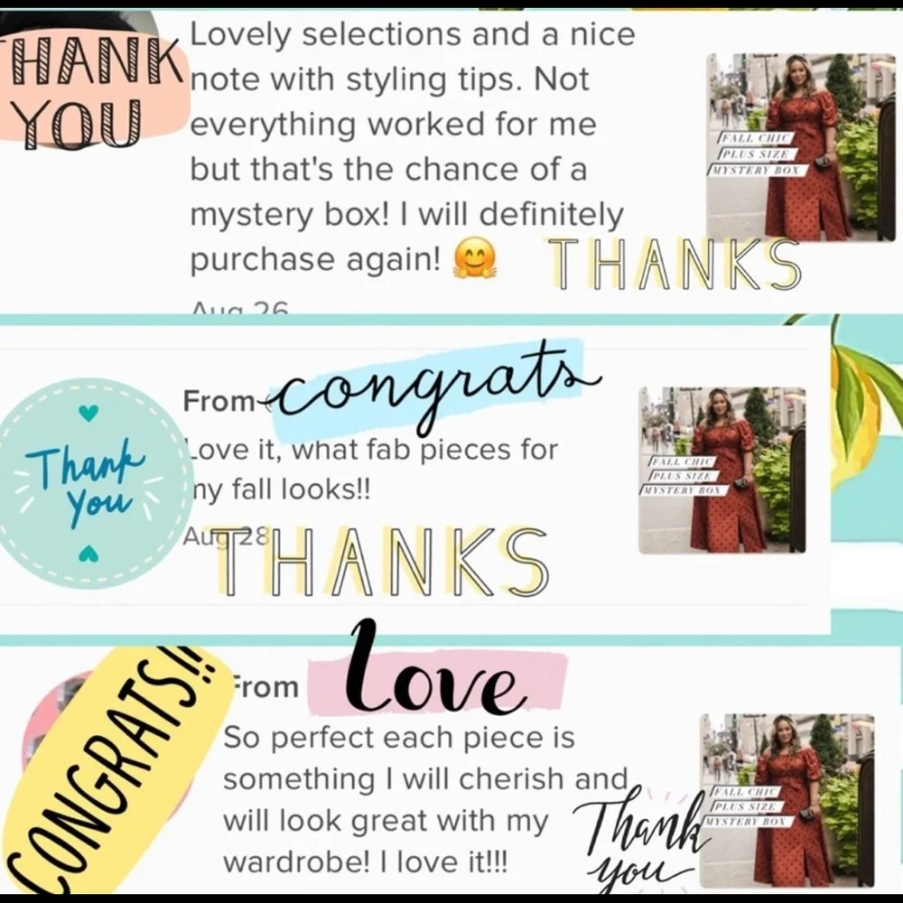 SPRING SUMMER PLUS SIZE MYSTERY BOX 5 PIECES - Picture 14 of 14